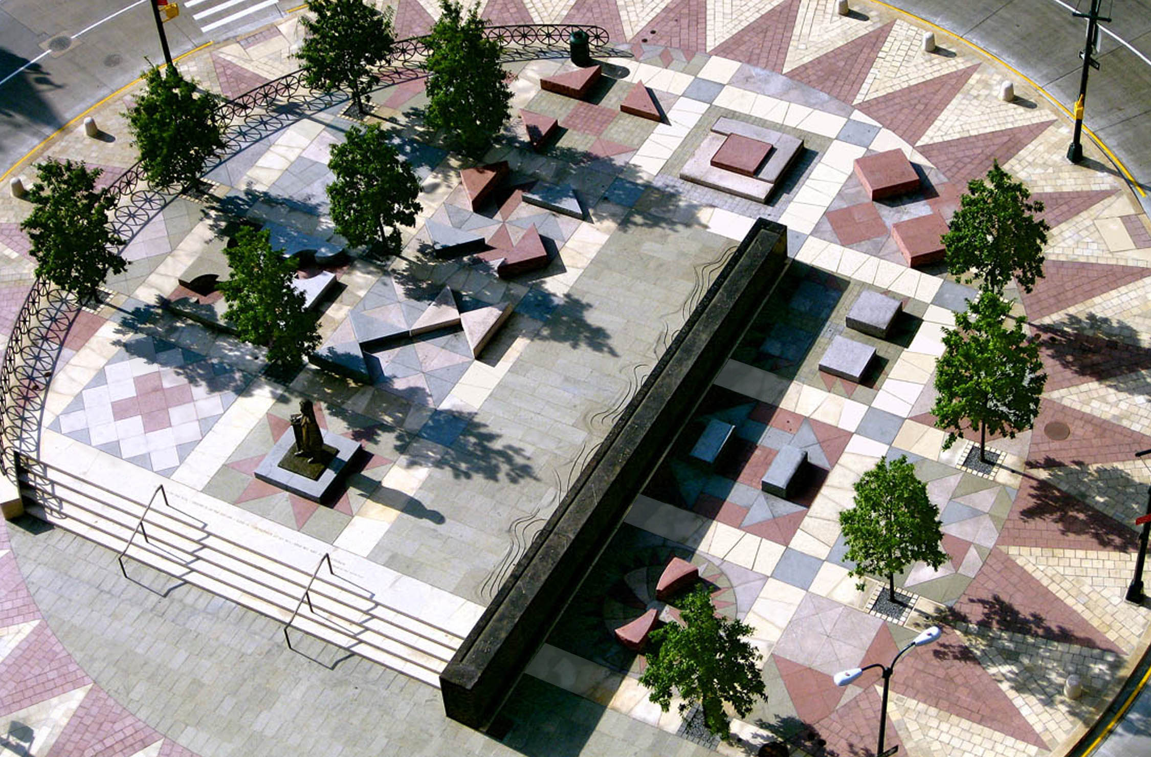 Frederick Douglass Plaza landscape architecture