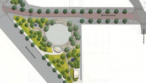 Rosa Parks Circle landscape architecture